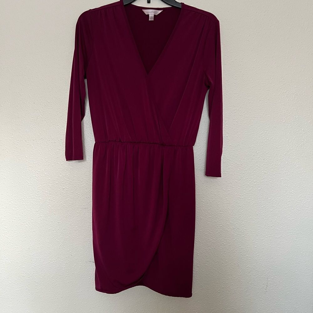 charming charlie V-Neck, Purple Dress size S